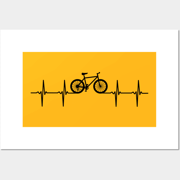 Mountain Biking Pulse Wall Art by trev4000